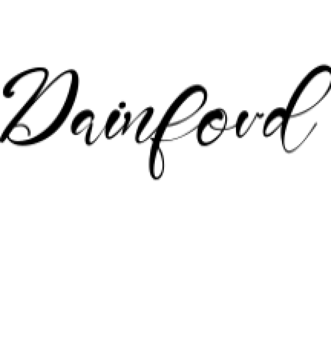 Dainford Font Preview