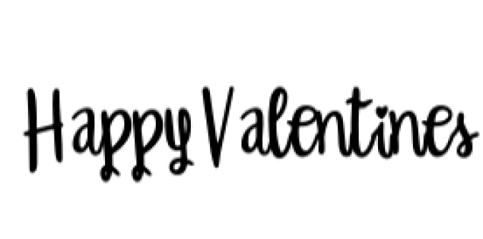 Happy Valentines Font Preview