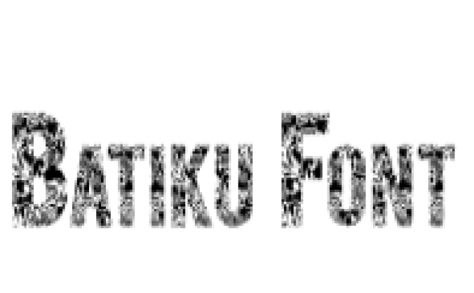 Batiku Font Preview