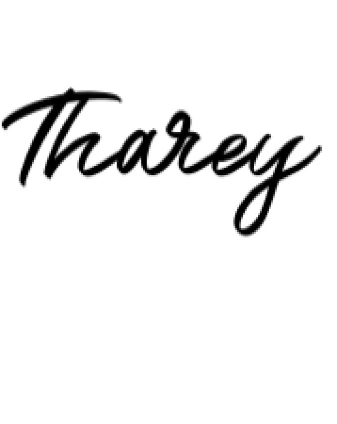 Tharey Font Preview