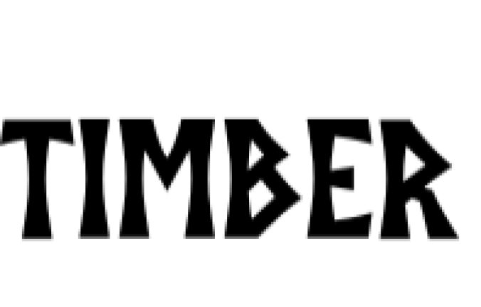 Timber Font Preview