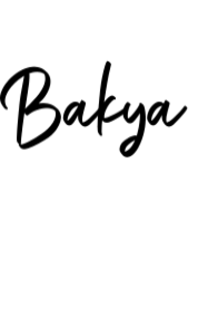 Bakya Font Preview