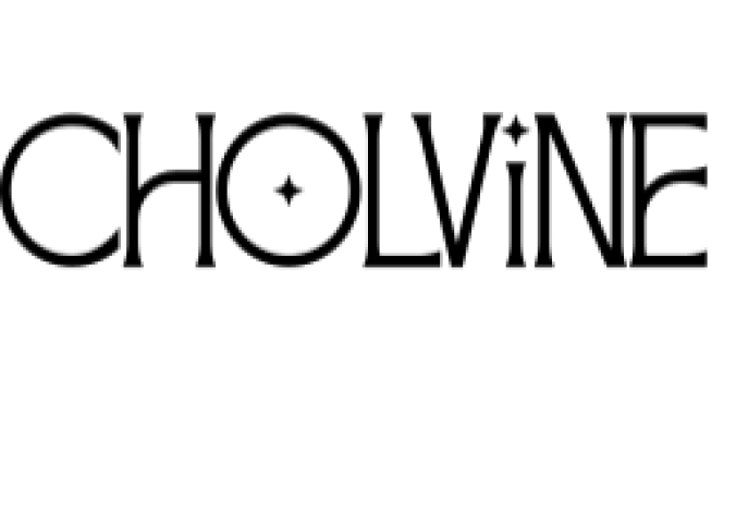 Cholvine Font Preview
