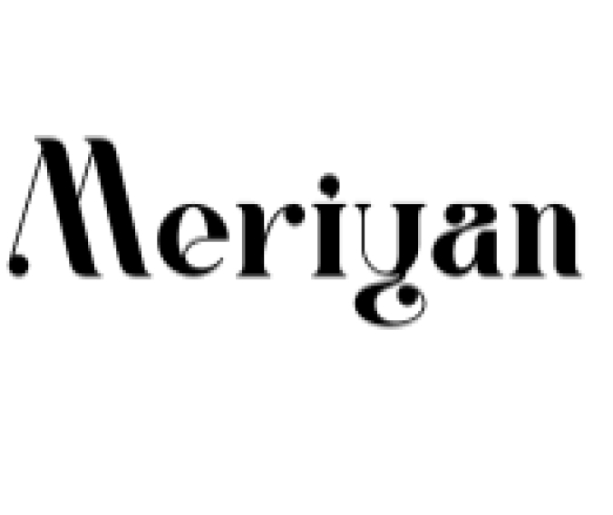 Meriyan Font Preview