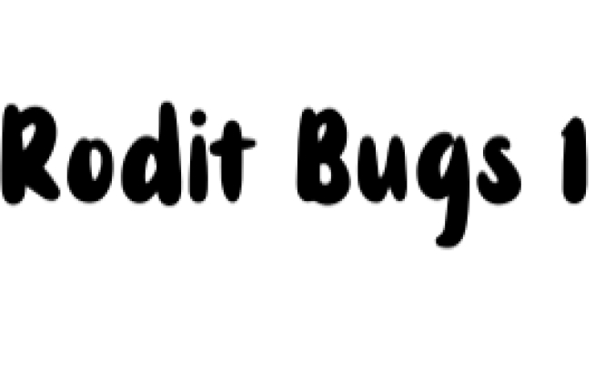 Rodit Bugs Font Preview