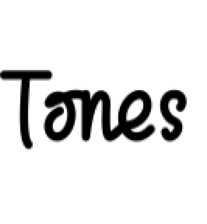 Tones Font Preview