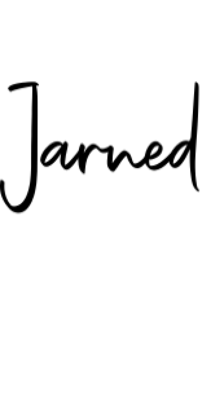 Jarned Font Preview