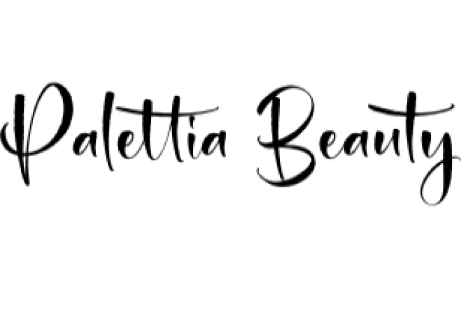 Palettia Beauty Font Preview