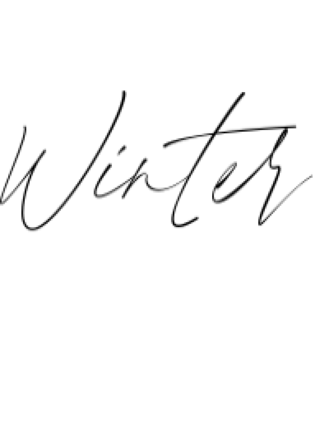 Winter Font Preview