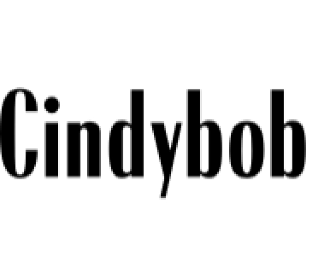 CindyBob Font Preview