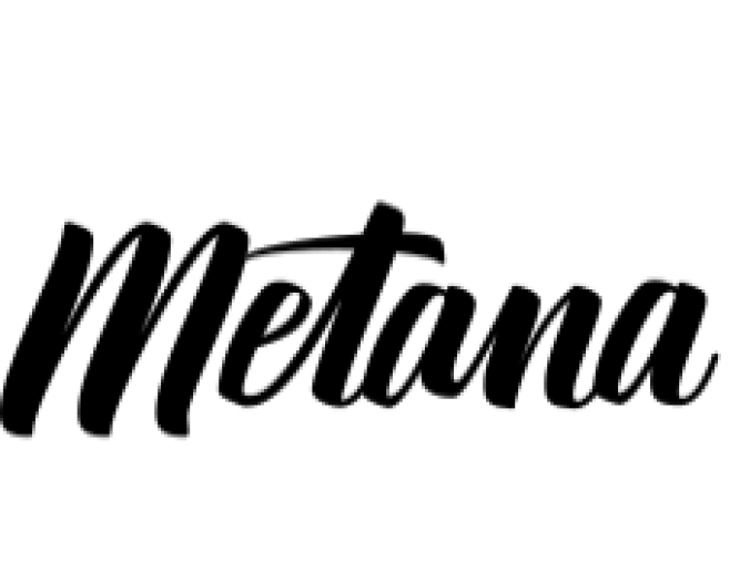 Metana Font Preview