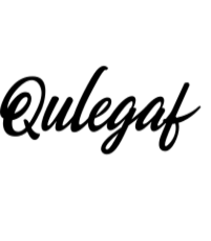 Qulegaf Font Preview