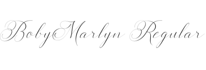 Boby Marlyn Font Preview