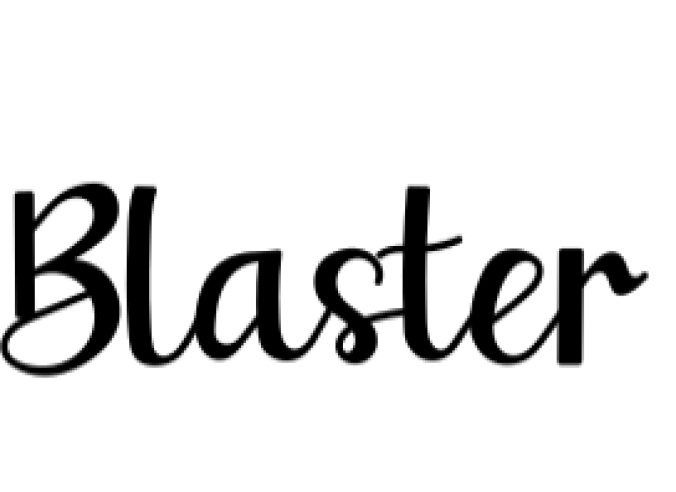 Blaster Font Preview