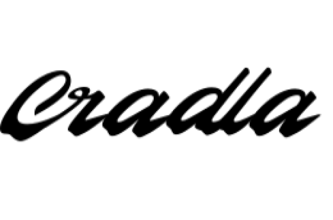 Cradla Font Preview