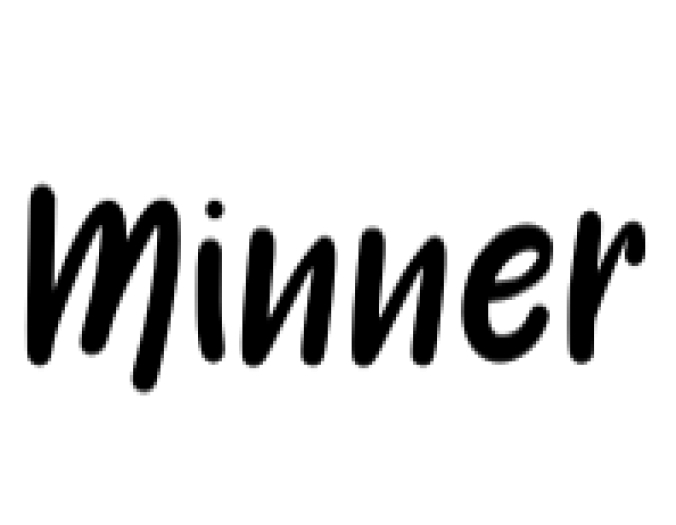 Minner Font Preview