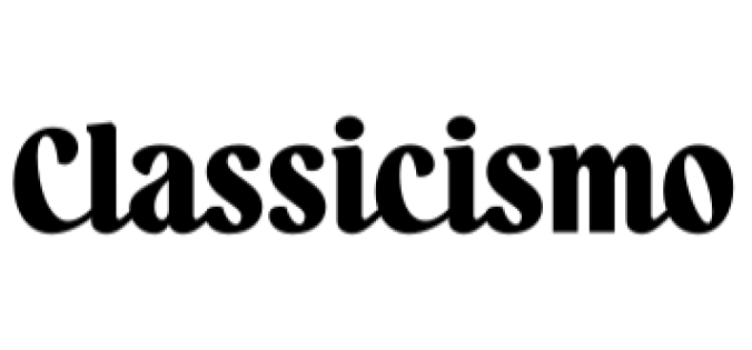 Classicismo Font Preview