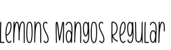 Lemons  Mangos Font Preview
