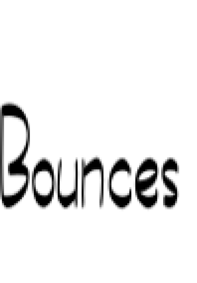 Bounces Font Preview