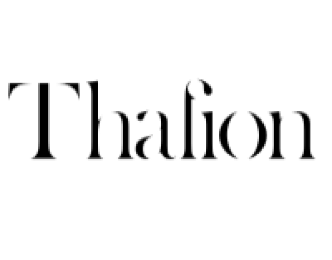 Thalion Font Preview