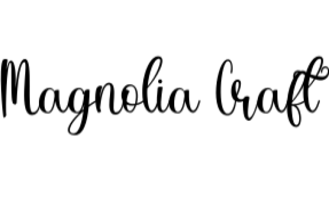 Magnolia Craft Font Preview