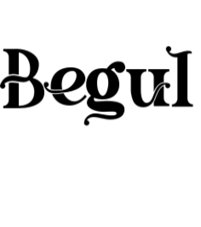 Begul Font Preview