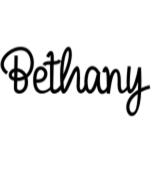 Bethany Font Preview