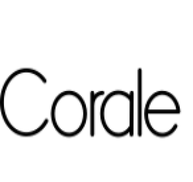 Corale Font Preview