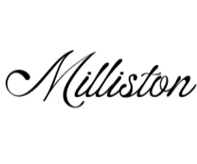Milliston Font Preview