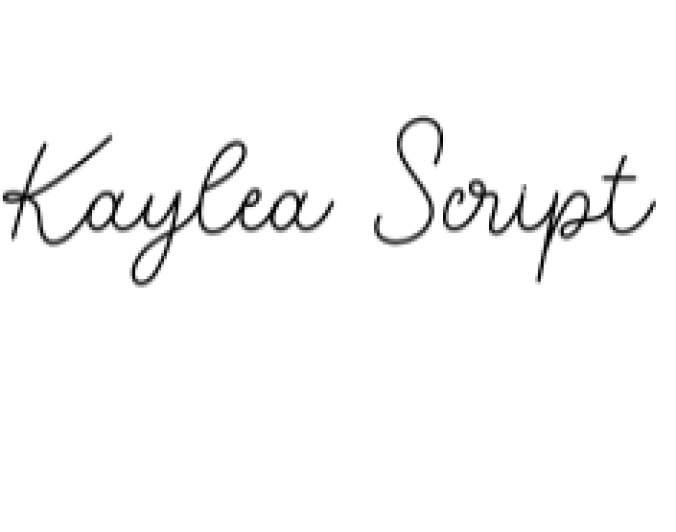 Kaylea Script Font Preview