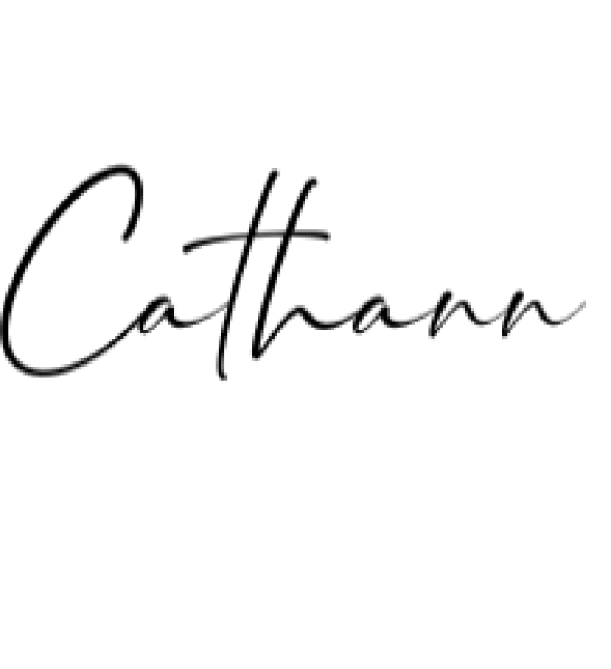 Cathann Font Preview
