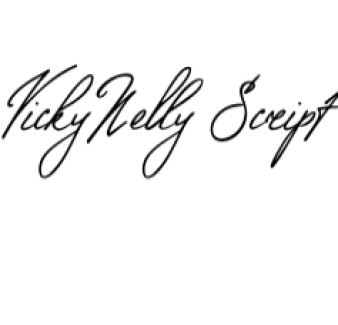 VickyNelly Font Preview
