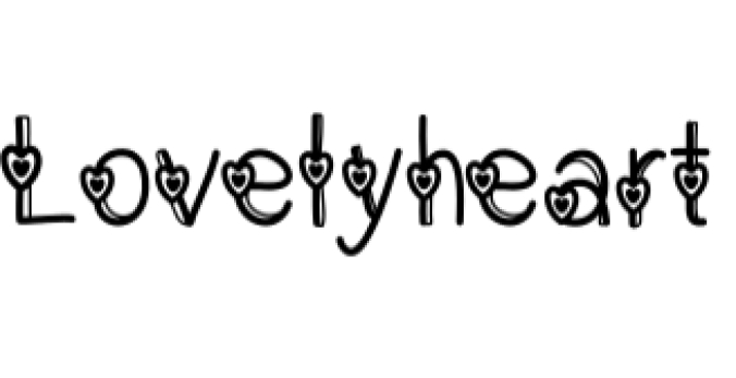 Lovely Heart Font Preview