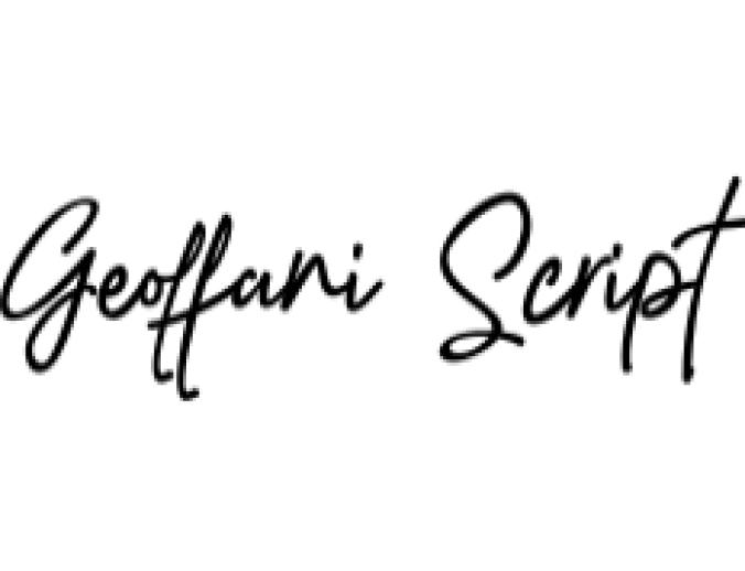 Geoffani Script Font Preview