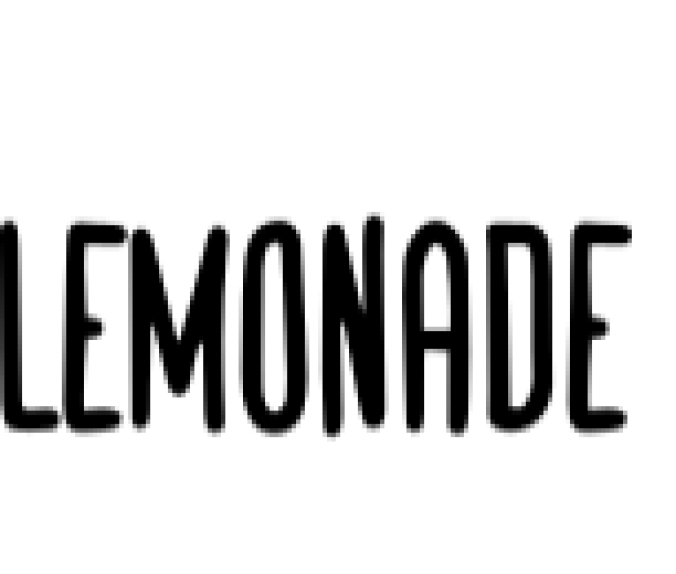 Lemonade Font Preview