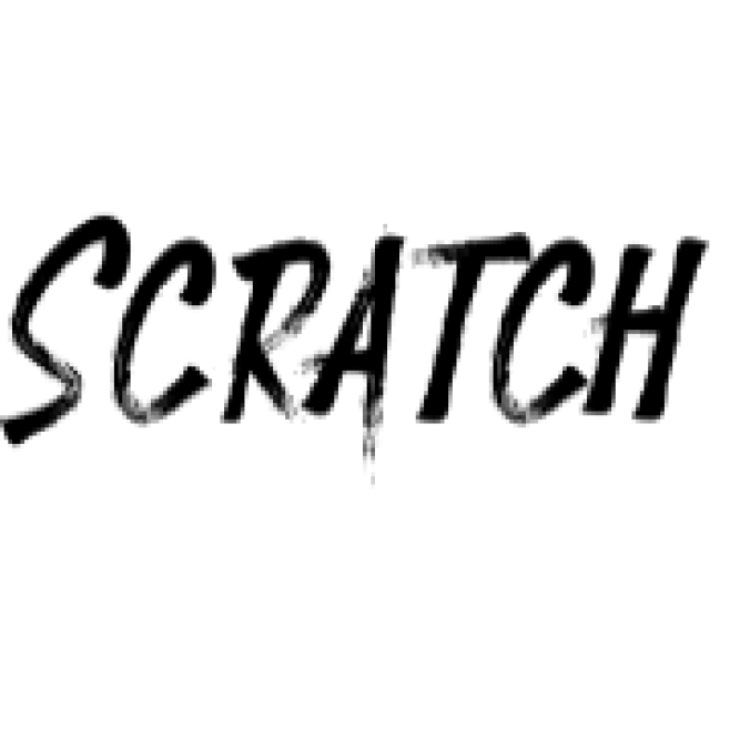 Scratch Font Preview