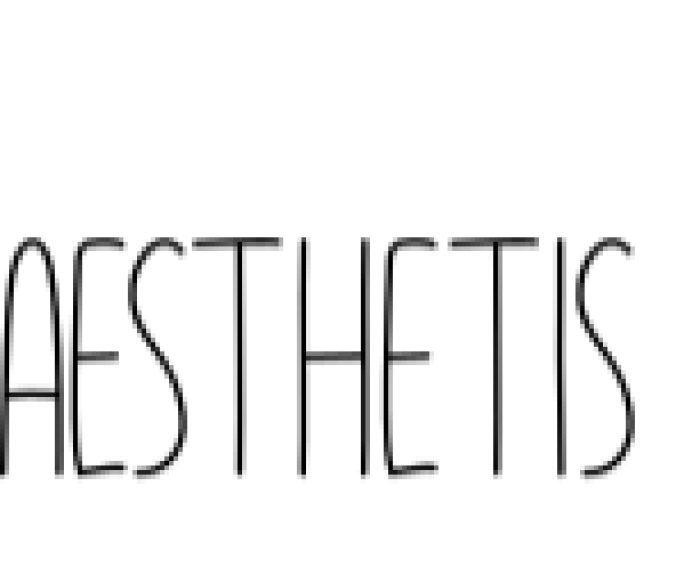 Aesthetis Font Preview