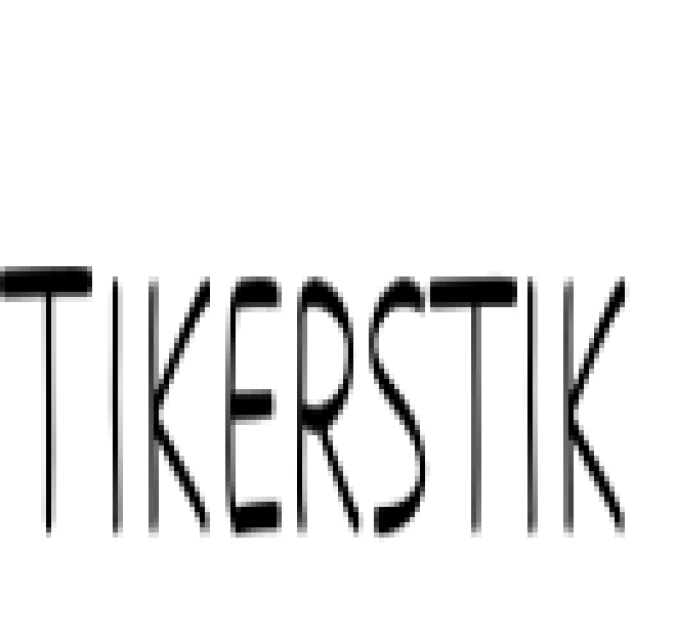 Tikerstik Font Preview