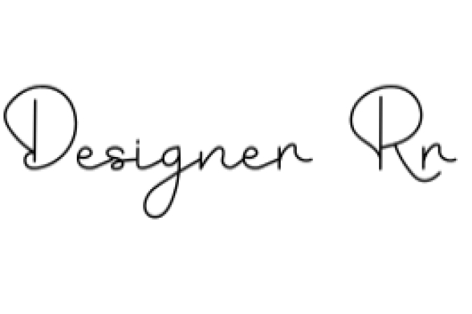 Designer Rr Font Preview