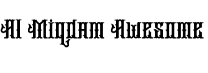 Almiqdam Font Preview