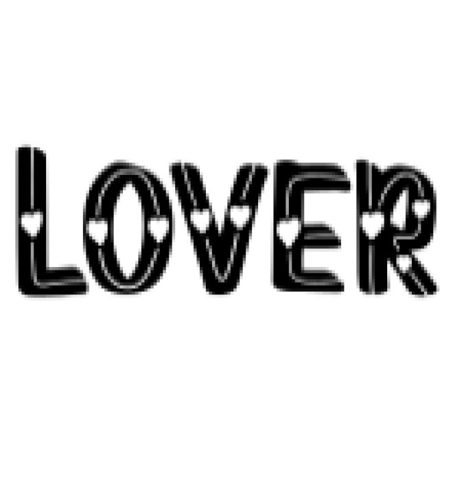 Lover Font Preview