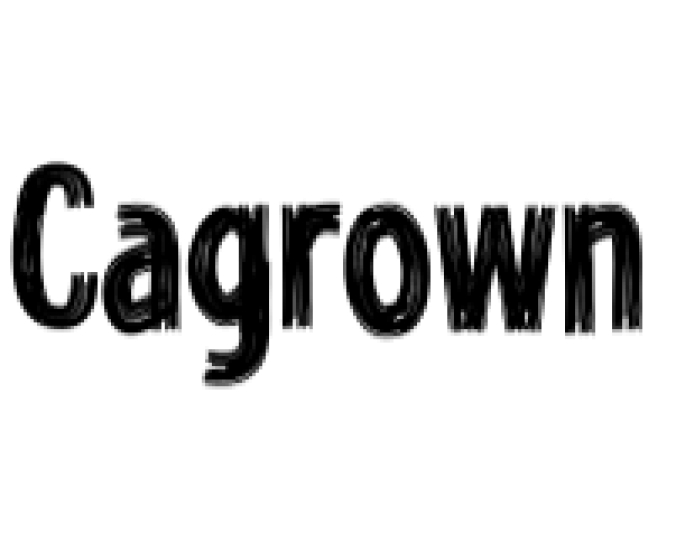 Cagrown Font Preview