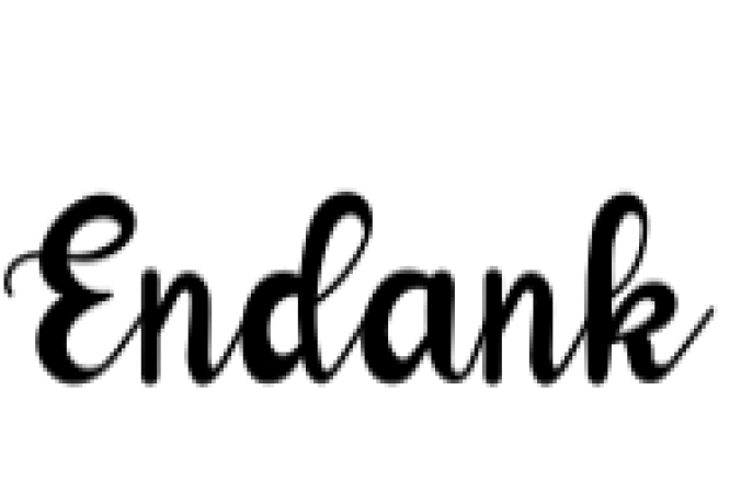 Endank Font Preview