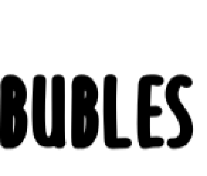 Bubles Font Preview