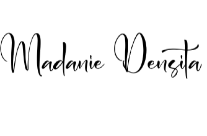 Medanie Densita Font Preview