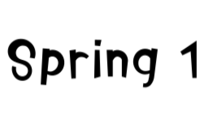 Spring Font Preview