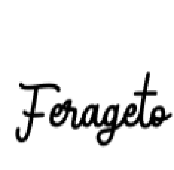 Ferageto Font Preview