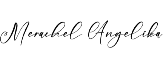 Merachel Angelika Font Preview