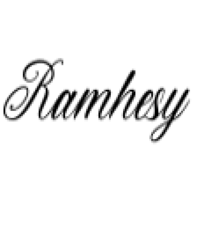 Ramhesy Script Font Preview