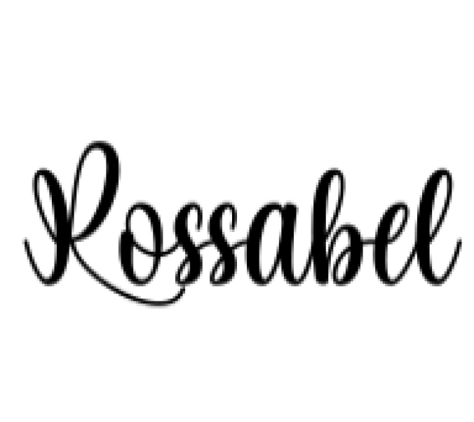 Rossabel Font Preview